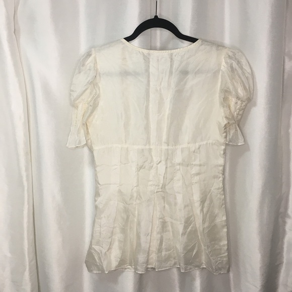 3 for $75!!! 100% silk Zen B. short-sleeved blouse, size 2. - Picture 2 of 4